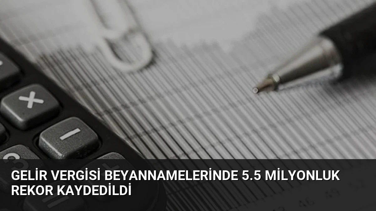 Gelir Vergisi Beyannamelerinde 5.5 Milyonluk Rekor Kaydedildi