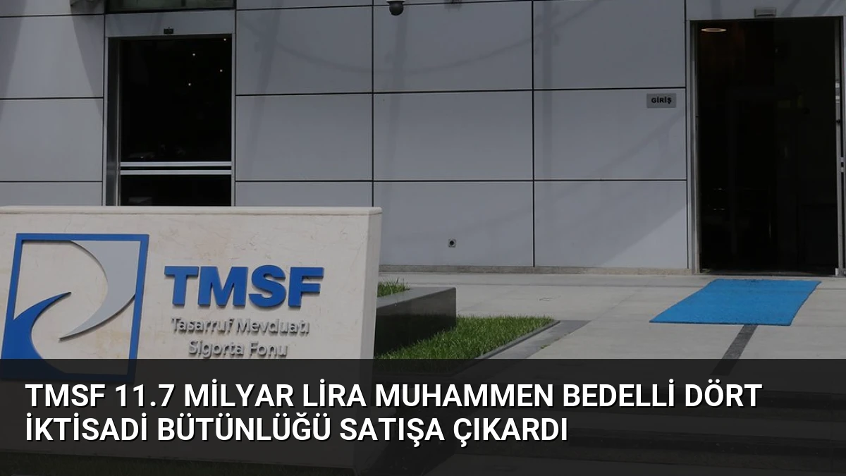 TMSF 11.7 Milyar Lira Muhammen Bedelli Dört İktisadi Bütünlüğü Satışa Çıkardı