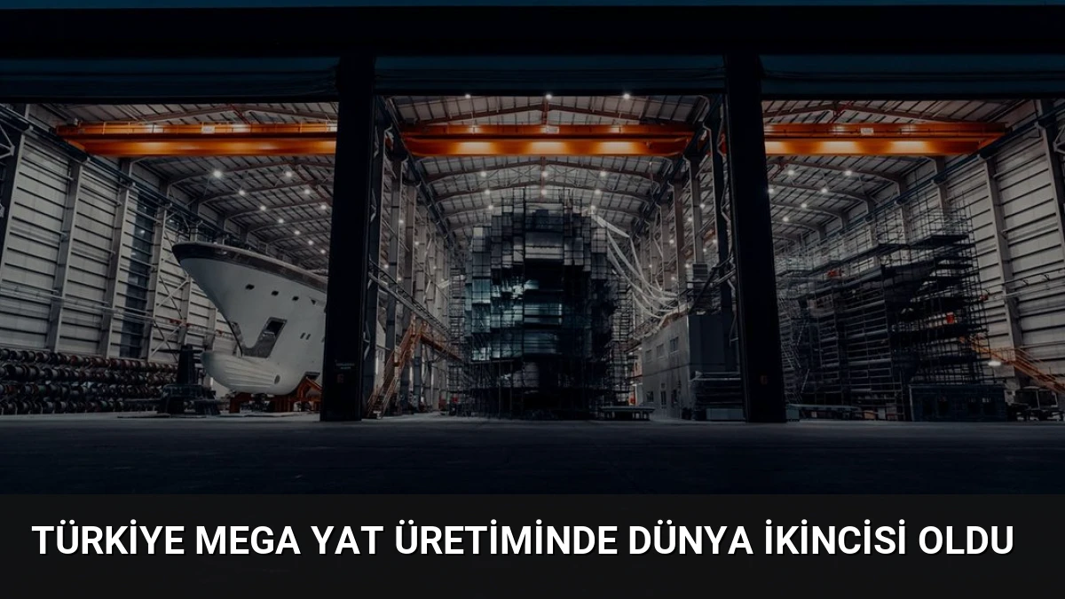 Türkiye Mega Yat Üretiminde Dünya İkincisi Oldu