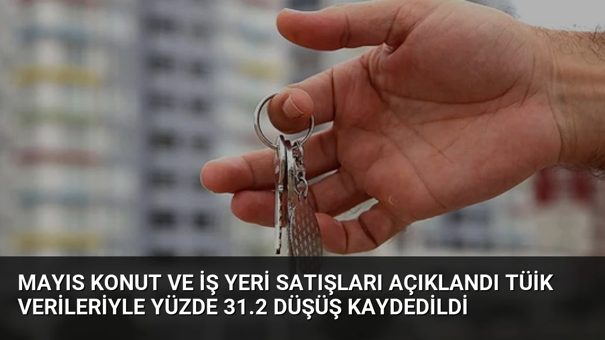 Mayıs Konut ve İş Yeri Satışları Açıklandı TÜİK Verileriyle Yüzde 31.2 Düşüş Kaydedildi