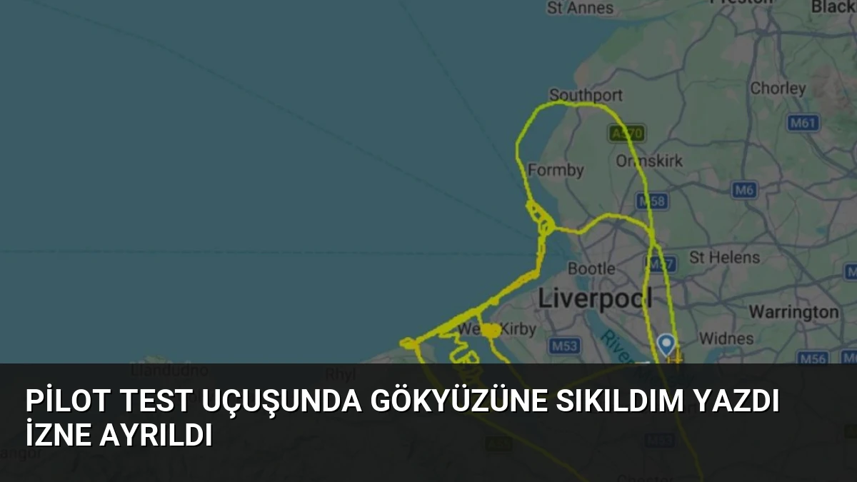Pilot Test Uçuşunda Gökyüzüne Sıkıldım Yazdı İzne Ayrıldı
