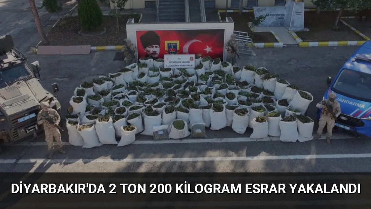 Diyarbakır’da 2 Ton 200 Kilogram Esrar Yakalandı