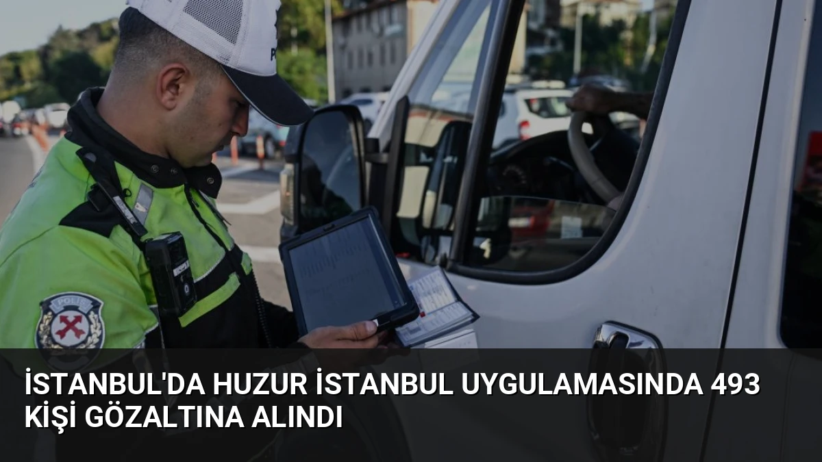 İstanbul’da Huzur İstanbul Uygulamasında 493 Kişi Gözaltına Alındı