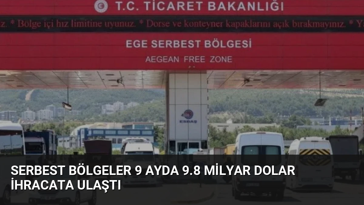 Serbest Bölgeler 9 Ayda 9.8 Milyar Dolar İhracata Ulaştı