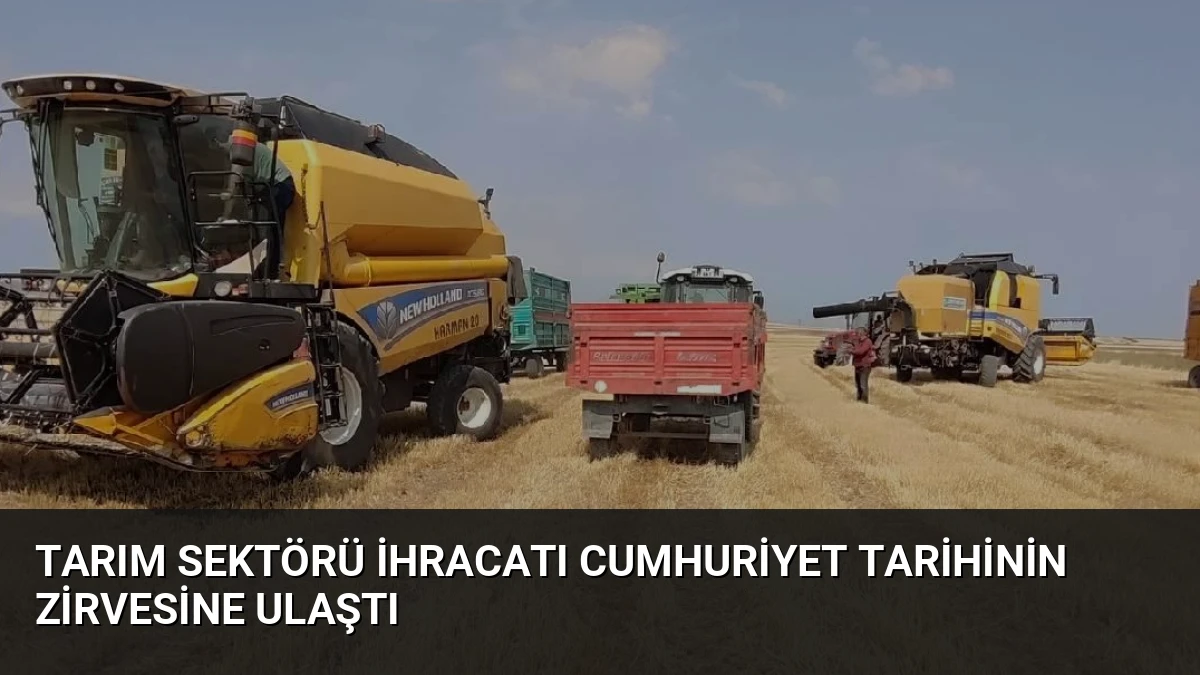 Tarım Sektörü İhracatı Cumhuriyet Tarihinin Zirvesine Ulaştı